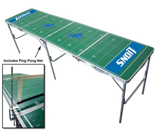 8ft Detroit Lions NFL Tailgate Table