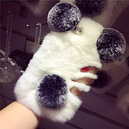 Figer Luxury Bling Warm Soft Beaver Rabbit Fur Hair sluffy Back Case Cover For HTC Desire 816