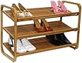 Oceanstar SR1231 3-Tier Bamboo Shoe Rack
