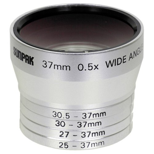 Sunpak CAL-1030KIT 0.5x Wide-Angle Lens with Step Rings