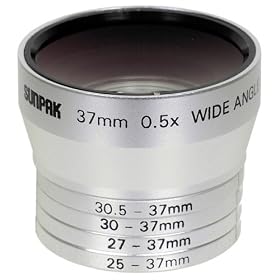 Sunpak CAL-1030KIT 0.5x Wide-Angle Lens with Step Rings by SunPak