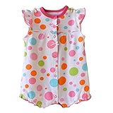 【SEBLES】ベビー服 ベビー 赤ちゃん 女の子 ロンパース 可愛い リボン カラフル プリント ノースリーブ キュート 夏 綿 3ヶ月 6ヶ月 9ヶ月 12ヶ月(タイプC,80cm)
