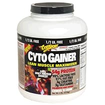 CytoSport CytoGainer Lean Muscle Maximizer Protein Drink Mix, Cookies 'n Creme, 96-Ounce Jar