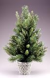 2.5′ Potted Cedar Pine Artificial Christmas Tree – Unlit