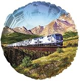 Amtrak Train Mylar Balloon