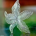 Brooch, 'Orchid Filigree' 1.6" W 1.3" L