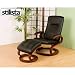 STILISTA Massagesessel mit Hocker im S-Design
