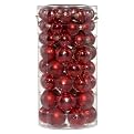 69 Ct Glass Ornament Tub - Red