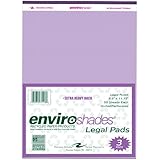 Roaring Spring Enviroshades 8.5" x 11.75" Orchid Legal Pads, 3/pack