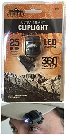 Wireless Mini LED Clip Light With Flexible 360 Degree Clamp Mount - Safety Spotlight Lighting For Night, Reading, Headboards, Night Activities, Cordless Battery Operated by Sierra Mountain Gear