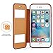 iPhone 6 plus flip case,iPhone 6 plus leather cover,ZVE® Iphone 6 Plus Slim Stand w Window Open Protective Case Cover for Apple iPhone 6/6s plus 5.5 brown