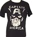 Captain America Marvel Comics Men's Black Vintage T-shirt