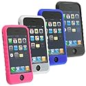 Eforcity Premium Silicone Case Cover for Apple iPhone - 4 colors for choose