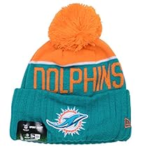 Miami Dolphins 2015 Sport Knit Cuffed Pom Knit Cap / Beanie
