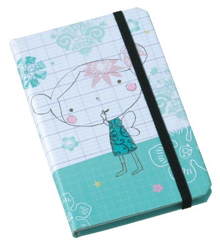 Mini Labo Girl Hardcover Pocket Notebook, 3.5 x 5.5-Inches (AS-MiP21)