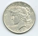 Peace Silver Dollar Uncirculated 1923-D