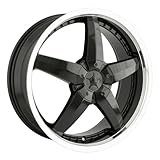 IMAGE OF DIP Laser D95 Black Wheel with Machined Lip (17x7