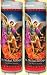 Set of 2 St Michael Prayer Candles 2 Veladoras De San Miguel Arcangel