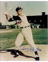 Collectibles: Autographed/Hand Signed 8x10 Photo Rocky Colavito Cleveland Indians - Hall of Fame Memorabilia