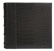 Black Croco Leather Photo Album 9x9", Holds 200 4x6" Pictures