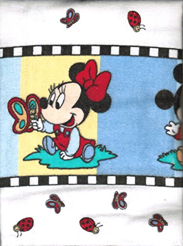 Disney Mickey, Minnie, Pluto 2-pc Flannel Baby Receiving Blankets