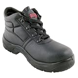 Blackrock Black Leather Work Safety Chukka Boots With Steel Toe Caps And Midsole