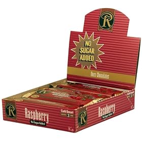Box of 12 No Sugar Added Milk Chocolate with Raspberry Bars - Low Carb Chocolate From Ross Chocolates