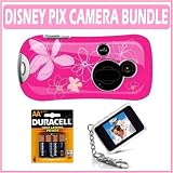 Disney Pix 626 Princess Digital Camera (Pink) w/ Coby Digital Keychain Frame