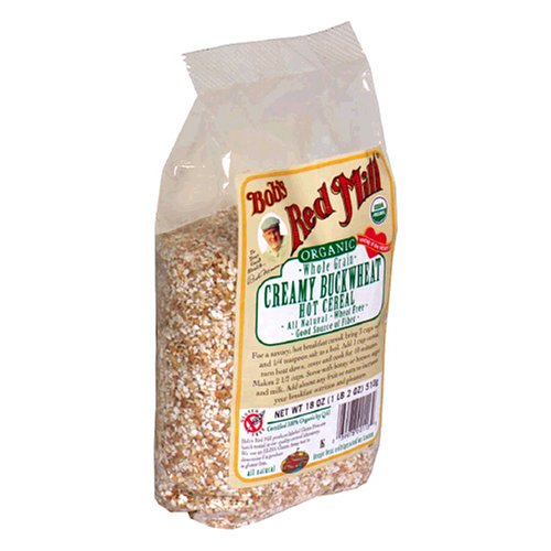Bob's Red Mill Organic Whole Grain Creamy Buckwheat Hot Cereal, 18-Ounce Bags (Pack of 8)