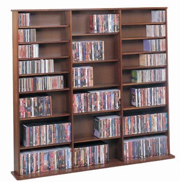 CD Rack - 1500 Veneer (Walnut) (63 3/4