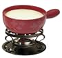 Swissmar The Swiss 9-Piece Ceramic Cheese-Fondue Set, Red