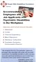 Accommodating Employees and Job Applicants with Psychiatric Disabilities in the Workplace [VHS]