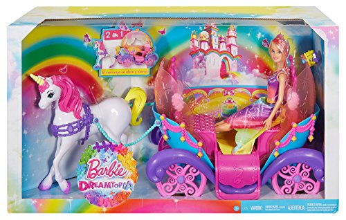 barbie dreamtopia unicorn and carriage