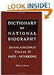 Dictionary of National Biography. Edited by Sidney Lee. Second Supplement. Volume 2. Faed - Muybridge