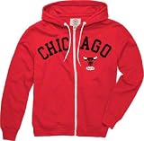 NBA Men's Chicago Bulls Powerhouse F/Z Hooded Sweatshirt (Red, Small)