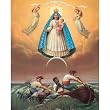 Carded 8"x10" Prints for Framing - Our Lady of Charity - Linen Paper - 7 and 4 Color Process Printing