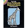 The Little Zoo Animals Stained Glass Coloring Book (Dover Little Activity Books)