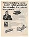 1970 Johnny Cash Hohner Harmonica Photo Print Ad