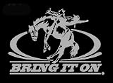 Bring It On Upstream Images Silver Vinyl Wildlife Car Truck Window Decal Sticker