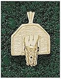 Logo Art Wisconsin Badgers 10K Gold Backboard Pendant