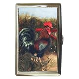 Limited Edition Violano Cigarette Money Case Rooster Chicken