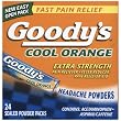 Goodys Cool Orange Extra Strength, 24ct Powder Packages (Pack of 3)