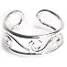 Sterling Silver Swirl Adjustable Toe Ring