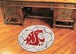 Washington State Cougars 29" Round Soccer Ball Floor Mat (Rug)