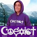 Coexist Purple Hoodie or Hooded Sweatshirt Med. Promotes Tolerance Using Religious Symbols