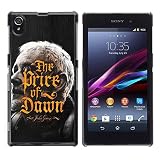 Slim Design Hard PC/Aluminum Shell Case Cover for Sony Xperia Z1 L39 C6902 C6903 C6906 C6916 C6943 Price Of Dawn Golden Calligraphy Book / JUSTGO PHONE PROTECTOR