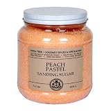 India Tree Peach Pastel Sanding Sugar, 3.4 lb