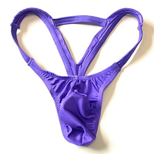 Wenmei mens fashion sexy hollow out double low brief th…