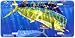 Green Mahi - Dolphin Art Print - License Plate Tag By Don Ray From Airstrike