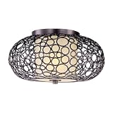 Maxim Lighting 21340DWUB Meridian Flush Mount Ceiling Light
